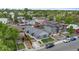 Beautiful aerial view of a neighborhood showcasing well-maintained homes and green spaces at 1414 W Nevada Pl, Denver, CO 80223