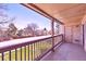 Outdoor patio with views of trees, grass, and foliage at 14700 E Kentucky Dr # 524, Aurora, CO 80012