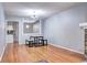 Dining area with table and benches, open to kitchen at 1370 S Idalia St # C, Aurora, CO 80017