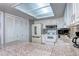 White kitchen with granite countertops and appliances at 1370 S Idalia St # C, Aurora, CO 80017