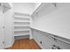 Spacious walk-in closet provides ample shelving and hanging space for organized storage at 9743 Las Colinas Dr, Lone Tree, CO 80124