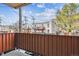 Apartment balcony with a view of the neighboring building's balcony at 625 N Pennsylvania St # 208, Denver, CO 80203
