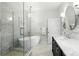 Luxurious bathroom with a freestanding tub, walk-in shower, and dual vanities for a serene and functional space at 505 Orchard Dr, Louisville, CO 80027