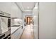 Contemporary kitchen boasts modern cabinetry, quartz countertops, and stainless-steel appliances at 1901 Wazee St # 305, Denver, CO 80202