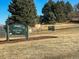 Signage at the scenic Ruby Hill Park, promoting outdoor recreation and community at 1760 S Yuma St, Denver, CO 80223