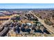 Aerial view of attractive townhomes near shops and city amenities with a scenic mountain backdrop at 7352 E 7Th Ave # 7, Denver, CO 80230