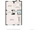 Detailed floor plan showcasing the second floor with the Kitchen, Living Room, and Dining Area at 7352 E 7Th Ave # 7, Denver, CO 80230