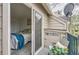 Cozy balcony with seating overlooking a bedroom with comfortable bed and furnishings at 9510 E Florida Ave # 3055, Denver, CO 80247