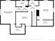 Upstairs floorplan featuring bedrooms, baths, WIC, and attic at 629 Bellaire St, Denver, CO 80220