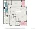 A detailed floor plan with dimensions and room layouts showcases the home's design at 9434 Ashbury Cir # 204, Parker, CO 80134