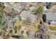 Aerial view of a home's backyard with a patio and landscaping at 3014 E Fremont Dr, Centennial, CO 80122