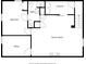 Basement floor plan showing the Gathering room, laundry, office and bath at 1742 S Alcott St, Denver, CO 80219