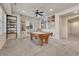 Spacious game room featuring a pool table and contemporary decor at 3125 Starling Ct, Castle Rock, CO 80109