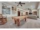Game room featuring a pool table, sectional couch, and recessed lighting at 3125 Starling Ct, Castle Rock, CO 80109
