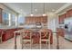 Gourmet kitchen featuring a large island, custom cabinetry, and built-in stainless steel appliances at 3125 Starling Ct, Castle Rock, CO 80109