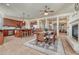 Open layout showcasing the kitchen and dining area with a seamless flow for entertaining at 3125 Starling Ct, Castle Rock, CO 80109