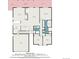 Detailed floor plan showcasing the layout of the house, including the kitchen, dining room, living room, and bedrooms at 16084 E Lehigh Cir, Aurora, CO 80013
