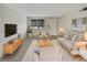 Virtually staged living room featuring neutral colors and modern furniture at 1723 Robb St # 31, Lakewood, CO 80215