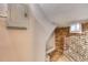 Unfinished basement nook with brick walls and an electrical box at 2607 E 14Th Ave, Denver, CO 80206
