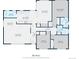 Floor plan displaying total square footage and room dimensions throughout the house at 962 S Beech St, Lakewood, CO 80228