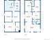 Detailed floor plans showcasing the layout of the home's two floors at 3946 Perry St, Denver, CO 80212