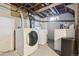 Spacious basement laundry area with washer and dryer hookups at 3946 Perry St, Denver, CO 80212