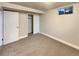 Finished basement bedroom with closet and carpet at 3569 W 89Th Ave, Westminster, CO 80031