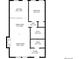 One-story floor plan with living room, kitchen, bedroom, and bath at 1415 E 16Th Ave # 1/2, Denver, CO 80218