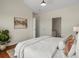 This spacious bedroom has hardwood floors, natural light, and calming neutral colors at 12335 E 2Nd Dr, Aurora, CO 80011