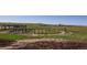 Outdoor round pen and corral fencing on grassy acreage with mountains in the background at 6597 S State Highway 83, Franktown, CO 80116