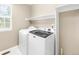Laundry room featuring side-by-side washer and dryer and a window at 5674 S Ingalls St, Littleton, CO 80123