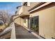 Private balcony/deck with sliding glass doors leading to interior at 2938 Kalmia Ave # 6, Boulder, CO 80301