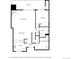 Detailed floor plan showcasing the layout of the kitchen, living room, bedroom, and balcony at 2938 Kalmia Ave # 6, Boulder, CO 80301