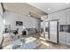 Stylish condo with exposed concrete ceilings, hardwood floors and modern furnishings at 1700 Bassett St # 820, Denver, CO 80202