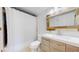 Bathroom with shower, toilet, and vanity at 8625 Clay St # 227, Westminster, CO 80031