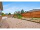 Backyard features a paver patio and privacy fence at 4732 S Coolidge St, Aurora, CO 80016