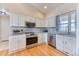 Well-appointed kitchen with granite countertops, stainless steel appliances, and white cabinetry at 2464 Remington Rd, Elizabeth, CO 80107
