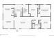 Detailed floor plan highlighting the layout and dimensions of the home, including living spaces, bedrooms, and bathrooms at 1431 S Glencoe St, Denver, CO 80222