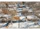 Aerial view showing house and surrounding neighborhood at 4140 S Inca St, Englewood, CO 80110