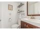 Clean bathroom with modern fixtures and a stylish vanity at 6758 W Louisiana Pl, Lakewood, CO 80232