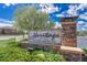 Community sign for Heritage Todd Creek Golf Club and Restaurant at 8054 E 152Nd Dr, Thornton, CO 80602
