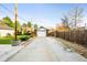 Detached brick garage and long driveway at 4270 Irving St, Denver, CO 80211