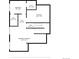 Basement floor plan with recreation room, bedroom, bathroom, and storage at 13713 Raritan Ln, Broomfield, CO 80023