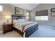Comfortable main bedroom with large bed, neutral walls, and two windows providing natural light at 13713 Raritan Ln, Broomfield, CO 80023