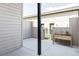 Private backyard patio featuring modern fencing and stylish planter box at 3927 N Cook St, Denver, CO 80205