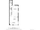 Detailed floor plan showcasing the layout of the first floor including kitchen, living, and dining areas at 3927 N Cook St, Denver, CO 80205