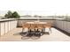 Charming roof deck with a dining table and seating for outdoor gatherings at 3927 N Cook St, Denver, CO 80205