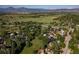 Panoramic aerial view of the property showcasing its scenic location with mountain views at 6396 Twin Lakes Rd, Boulder, CO 80301
