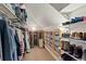 Angled closet with shelves and clothing racks for optimal organization and storage solutions at 2253 N Williams St, Denver, CO 80205