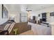 Spacious Gathering room with comfortable seating and large TV at 803 William Way, Brighton, CO 80603